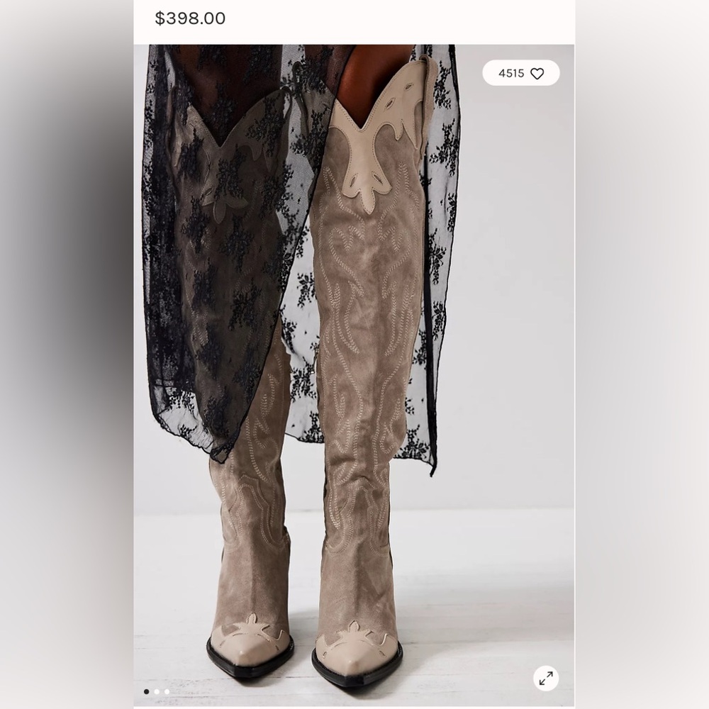 Free People Wild West thigh high Boots